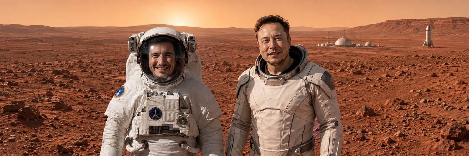 Vlad Taneev on the surface of Mars